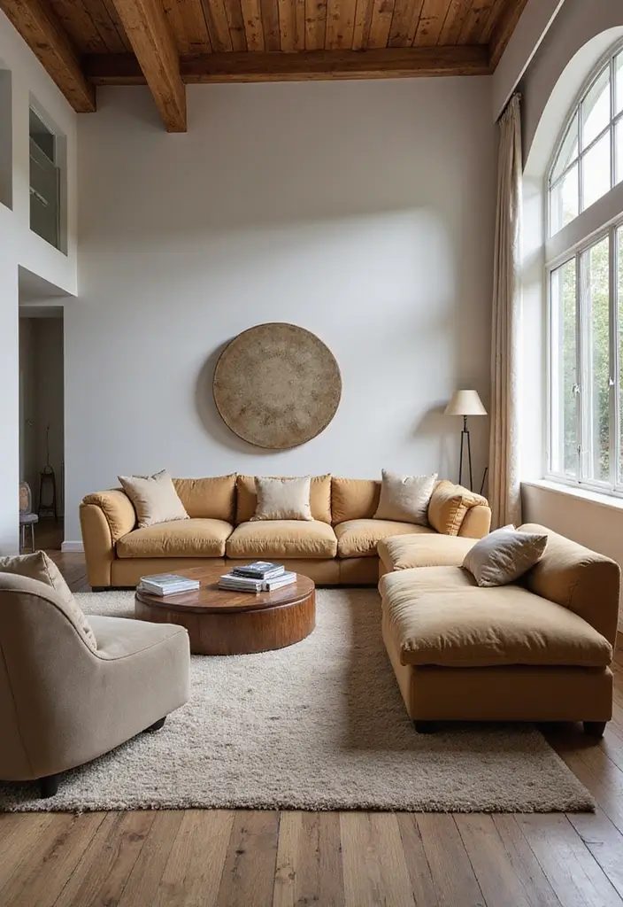 30 Big Living Room Decor Ideas to Fill Large Spaces - 19. Large-Scale Furniture