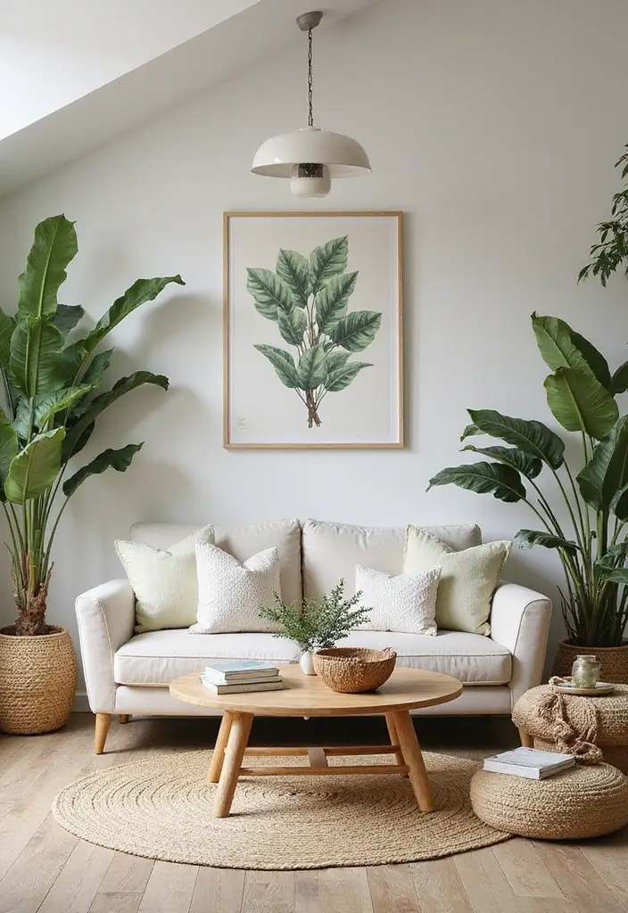 30 Big Living Room Decor Ideas to Fill Large Spaces - 21. Outdoor-Inspired Decor