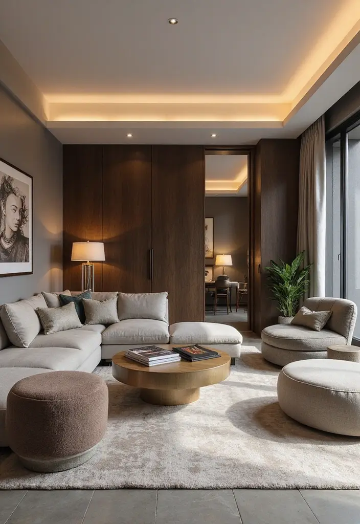 30 Big Living Room Decor Ideas to Fill Large Spaces - 5. Multi-functional Spaces