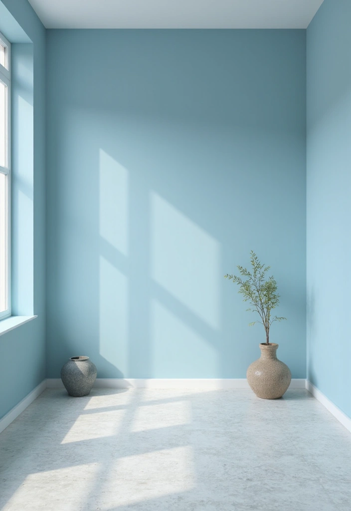 30 Blue Living Room Decor Ideas for a Calm Space - 30. Soft Blue Wall Colors