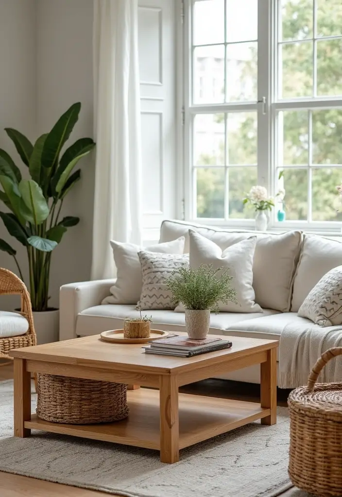 30 Bohemian Living Room Decor Ideas for Creative Homes - 14. Functional Decor