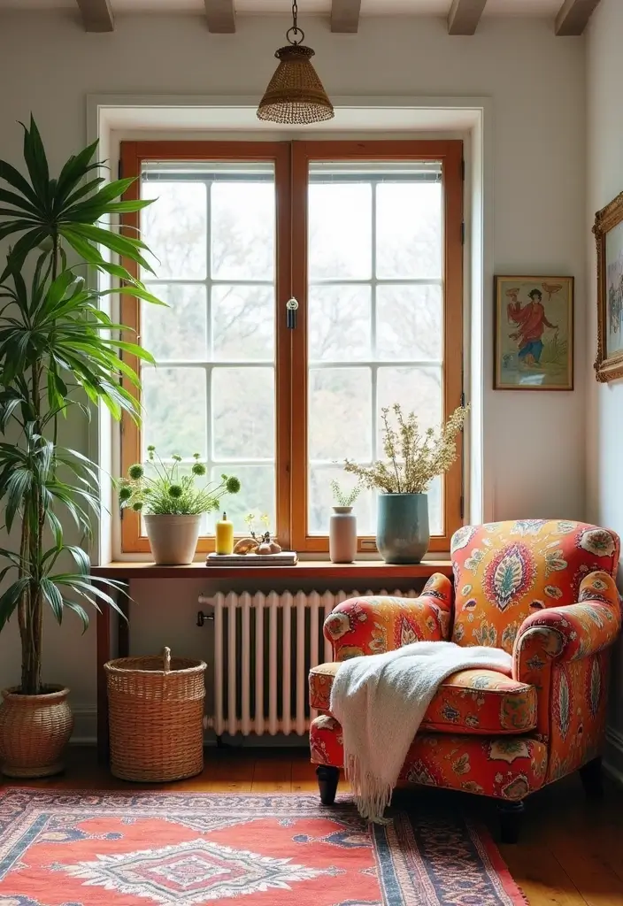 30 Bohemian Living Room Decor Ideas for Creative Homes - 17. Statement Furniture Pieces