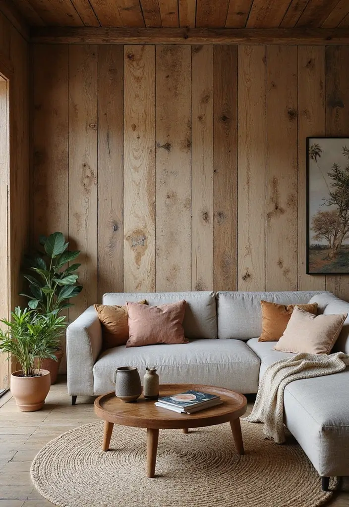 30 Bohemian Living Room Decor Ideas for Creative Homes - 18. Incorporate Textured Walls