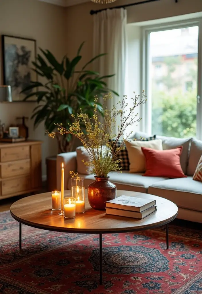 30 Bohemian Living Room Decor Ideas for Creative Homes - 24. Unique Table Settings