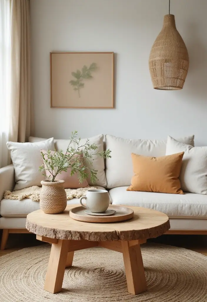 30 Coffee Table Decor Living Room Ideas for a Polished Look - 13. Eco-Friendly Decor