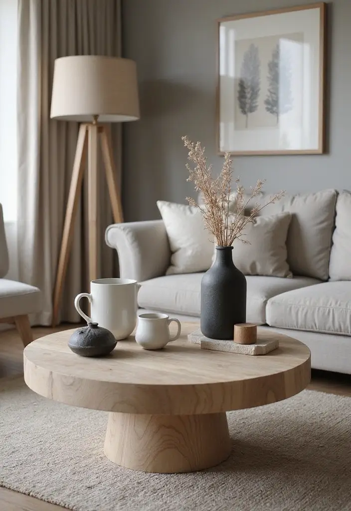 30 Coffee Table Decor Living Room Ideas for a Polished Look - 22. Monochromatic Decor