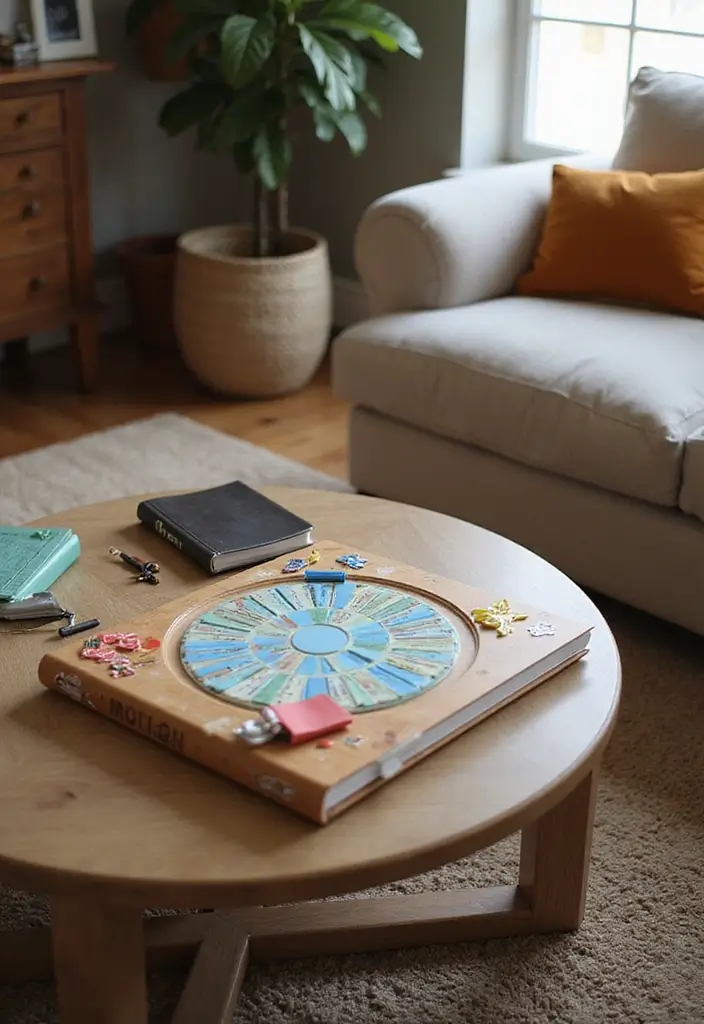 30 Coffee Table Decor Living Room Ideas for a Polished Look - 23. Interactive Decor