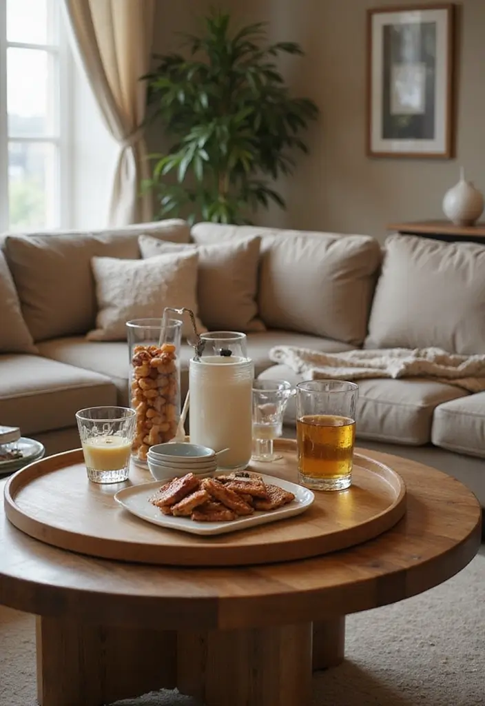 30 Coffee Table Decor Living Room Ideas for a Polished Look - 30. Functional Display Areas