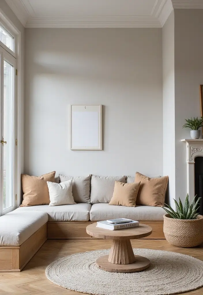 30 Cosy Living Room Decor Ideas for Comfort and Warmth - 18. Built-in Seating