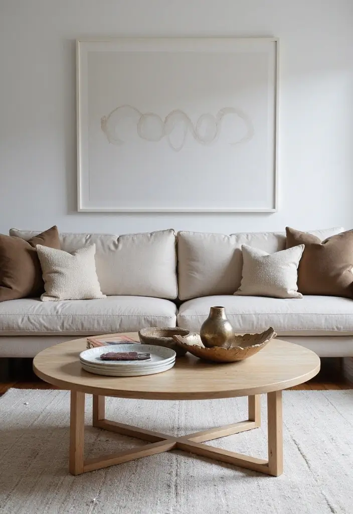 30 Decor Home Living Room Ideas for Everyday Elegance - 21. Unique Coffee Table Decor