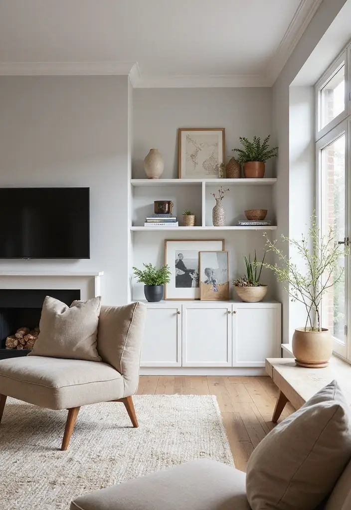 30 Decor Home Living Room Ideas for Everyday Elegance - 25. Balance Open and Closed Spaces