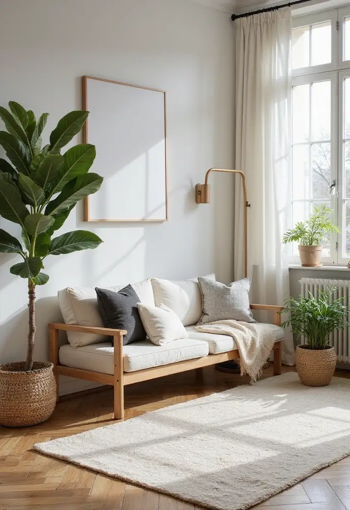 30 Decor Home Living Room Ideas for Everyday Elegance - 3. Natural Elements