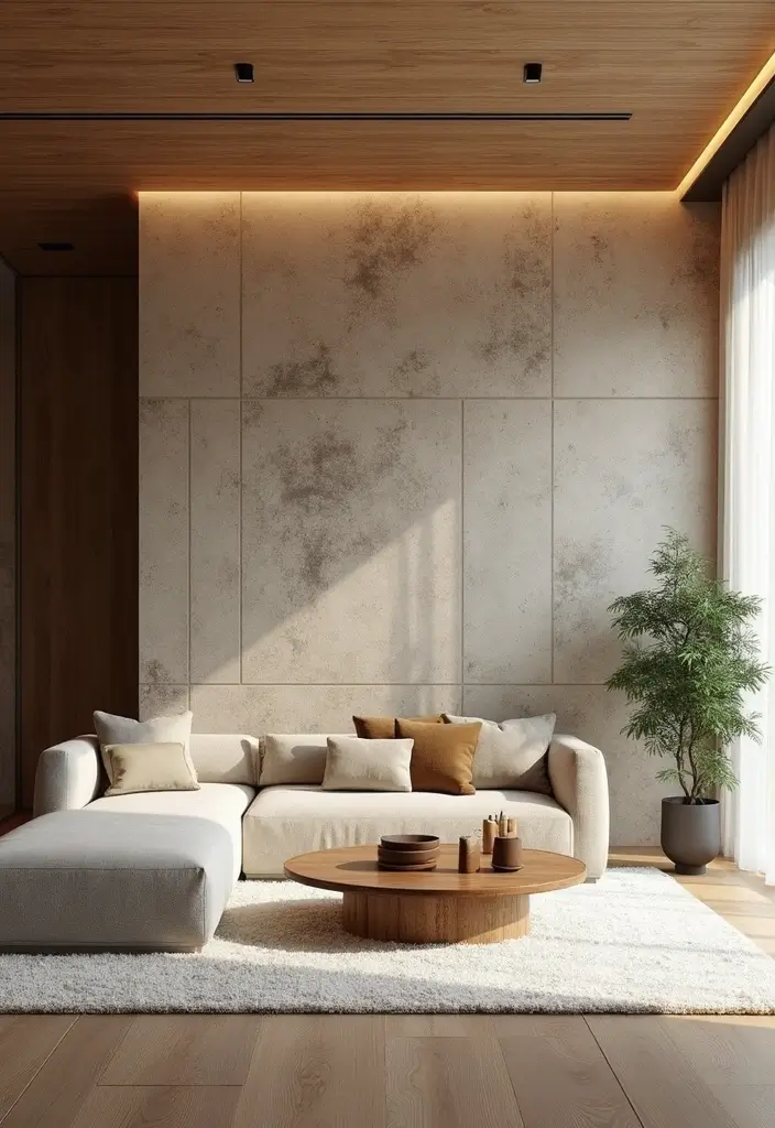 30 Decor for Living Room Ideas to Upgrade Your Space - 14. Textured Wall Panels