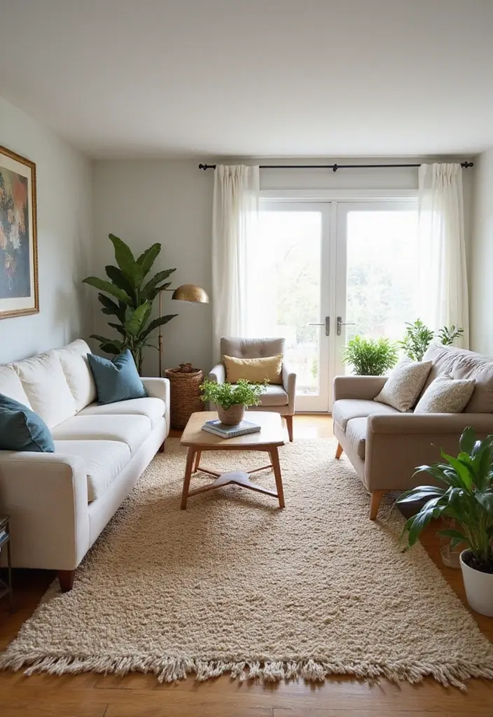 30 Decor for Living Room Ideas to Upgrade Your Space - 2. Eco-Friendly Rugs
