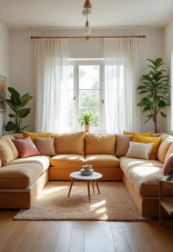 30 Dopamine Decor Living Room Ideas for Happy Interiors - 27. Multi-Functional Furniture