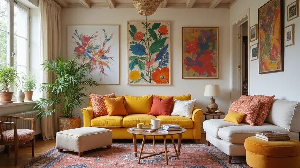 30 Dopamine Decor Living Room Ideas for Happy Interiors