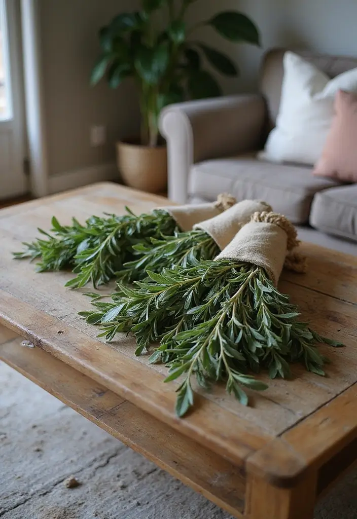 30 Eco-Friendly Christmas Decor Ideas for Living Room Inspiration - 16. Scented Dried Herb Bundles