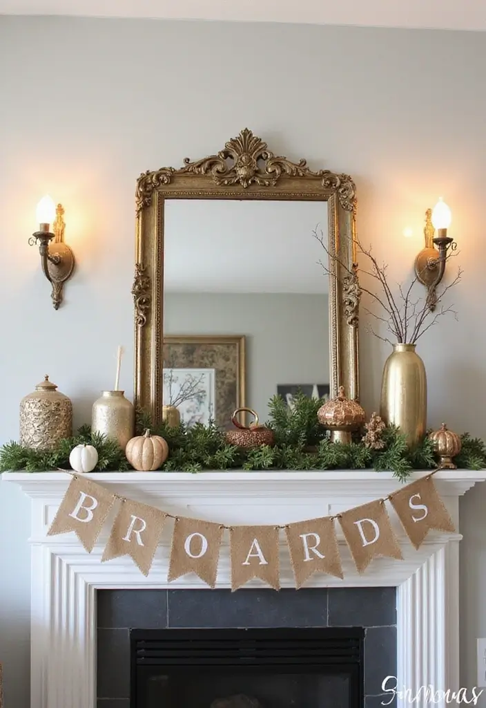 30 Eco-Friendly Christmas Decor Ideas for Living Room Inspiration - 25. Eco-Friendly Christmas Banners