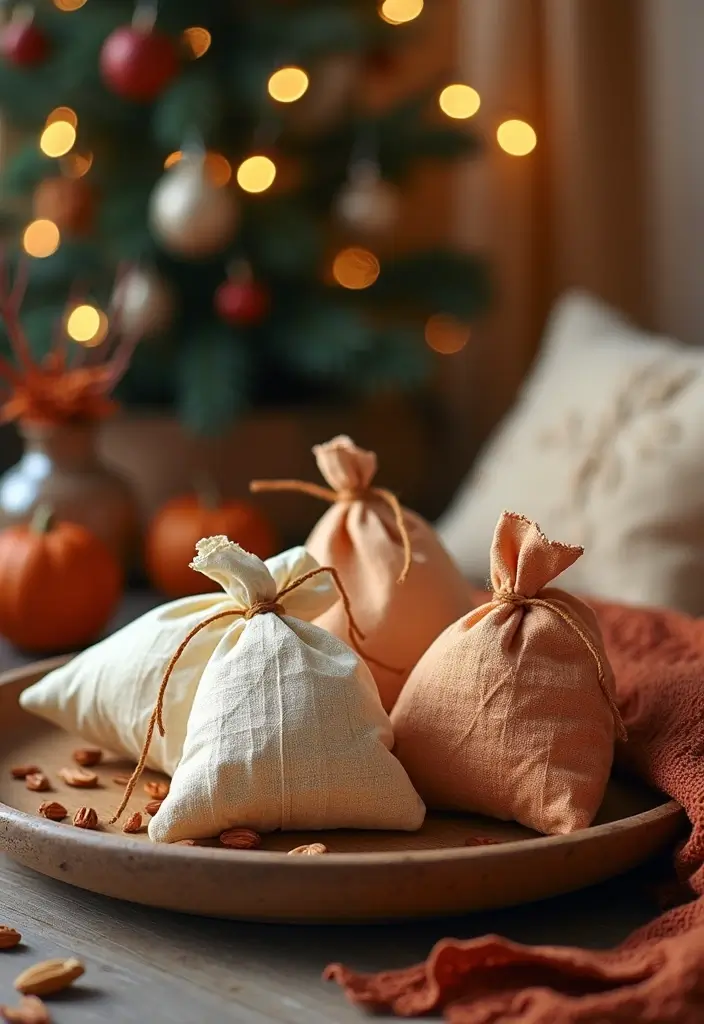 30 Eco-Friendly Christmas Decor Ideas for Living Room Inspiration - 26. Seasonal Scented Sachets