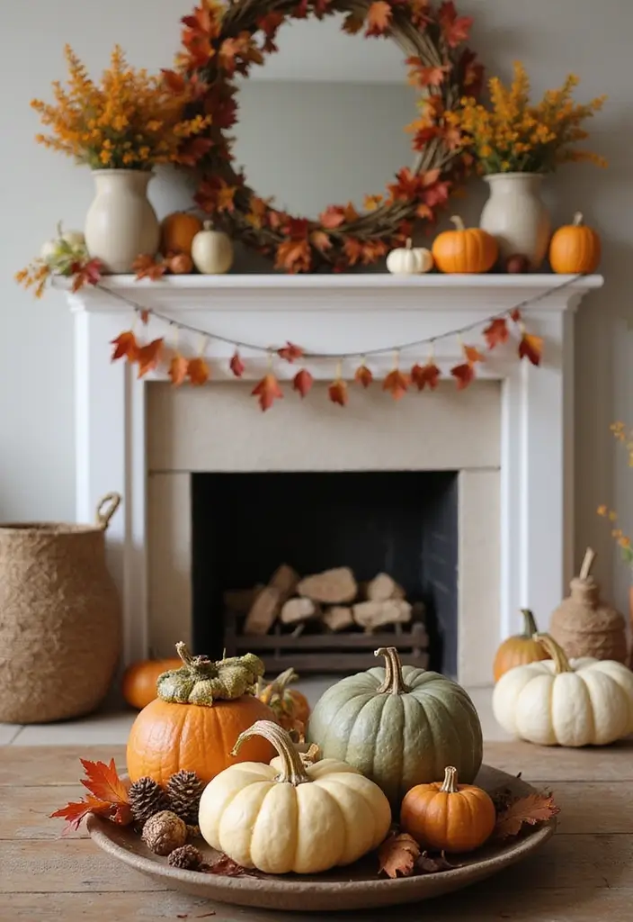 30 Fall Living Room Decor Ideas to Create a Cozy Atmosphere - 3. Autumn Home Accents
