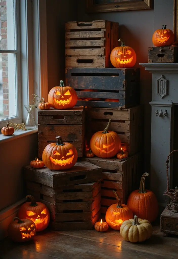 30 Halloween Living Room Decor Ideas for Spooky Vibes - 26. Creepy Corners