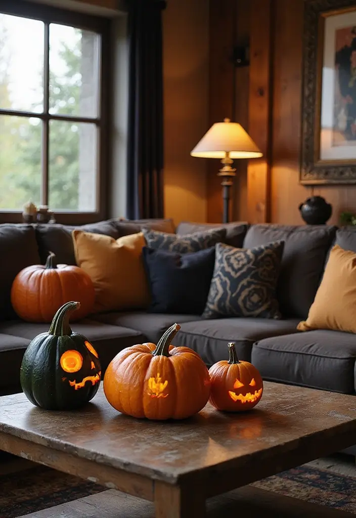30 Halloween Living Room Decor Ideas for Spooky Vibes - 30. Personalized Spooky Decor