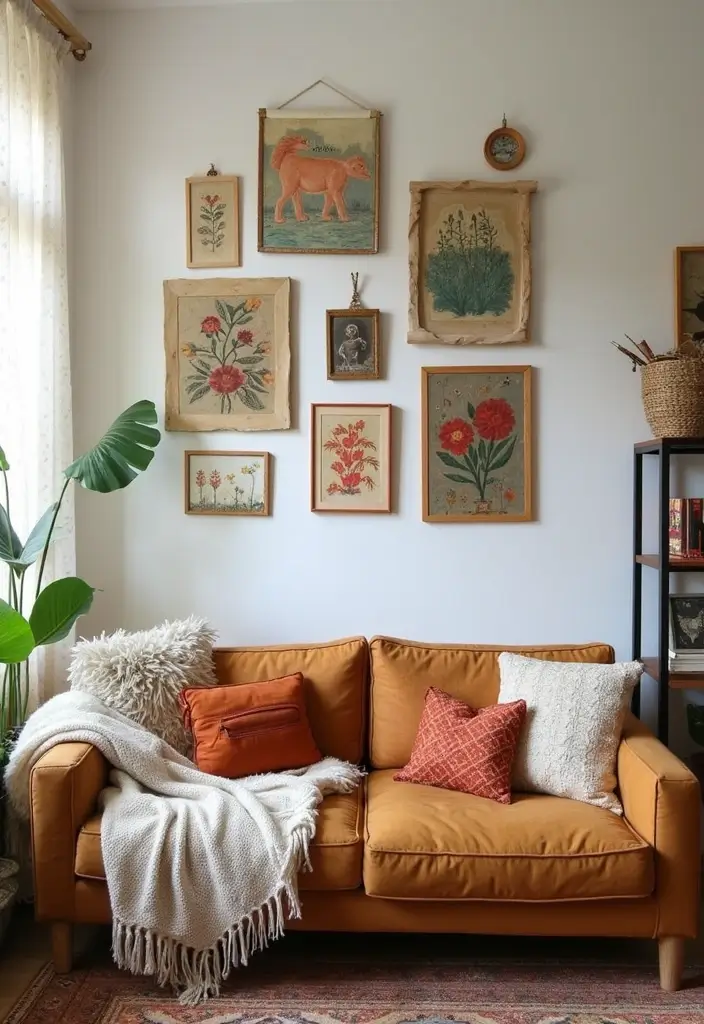 30 Large Living Room Wall Decor Ideas to Make a Statement - 29. DIY Wall Art Projects