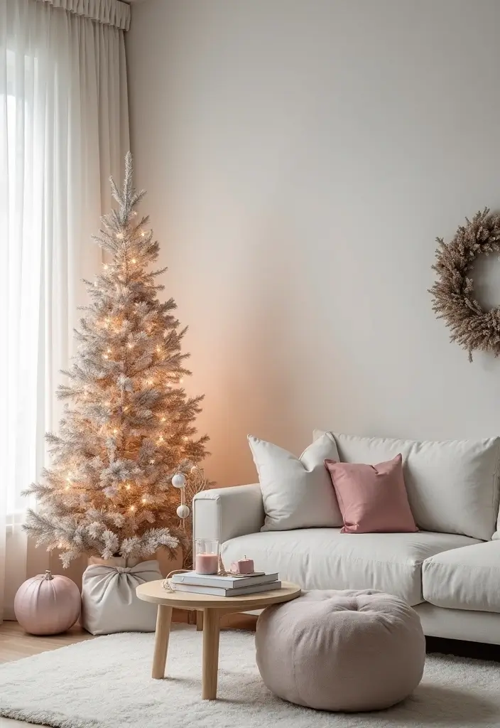 30 Living Room Christmas Decor Ideas for a Festive Home - 2. Subtle Color Palettes