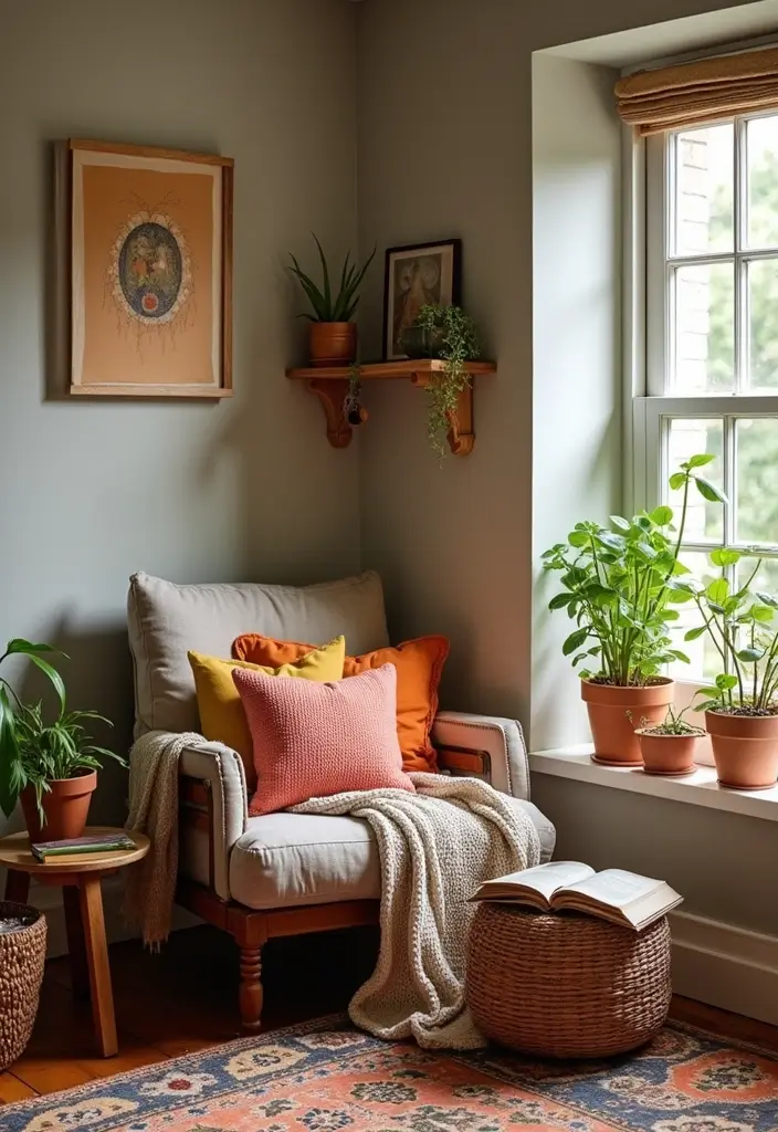 30 Living Room Corner Decor Ideas for Empty Spaces - 4. Cozy Reading Nook