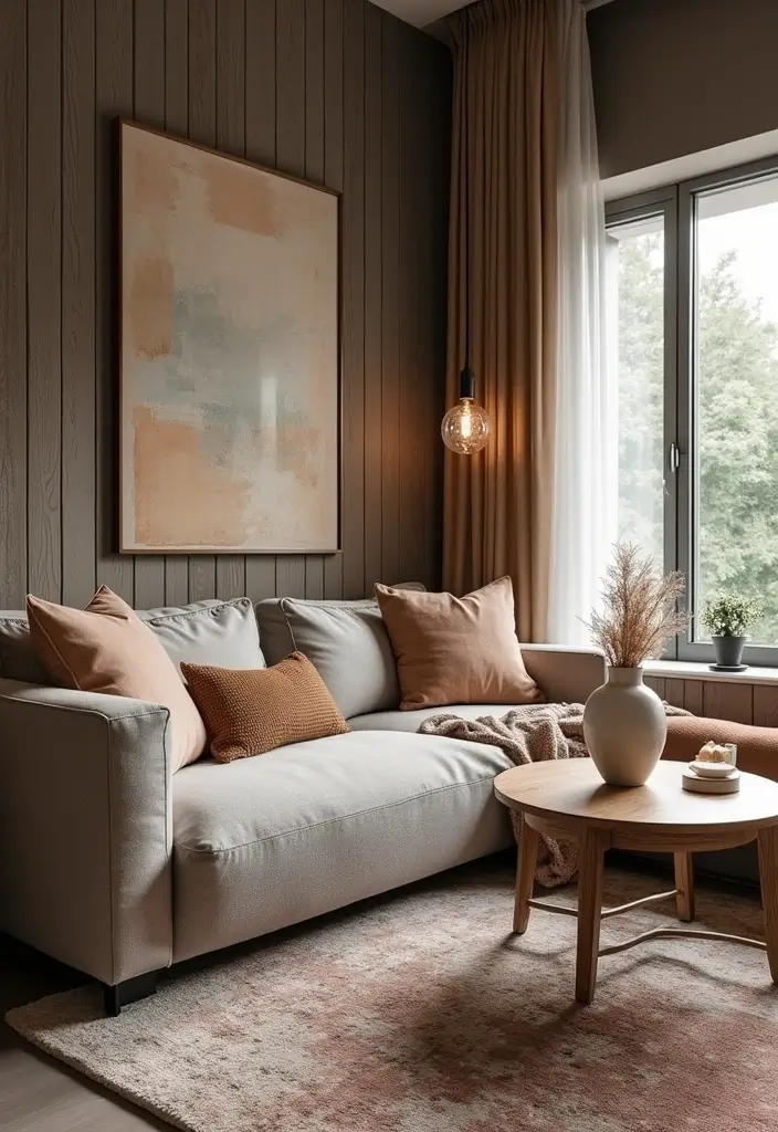 30 Living Room Decor Apartment Ideas for Small Spaces - 24. Layering Textures