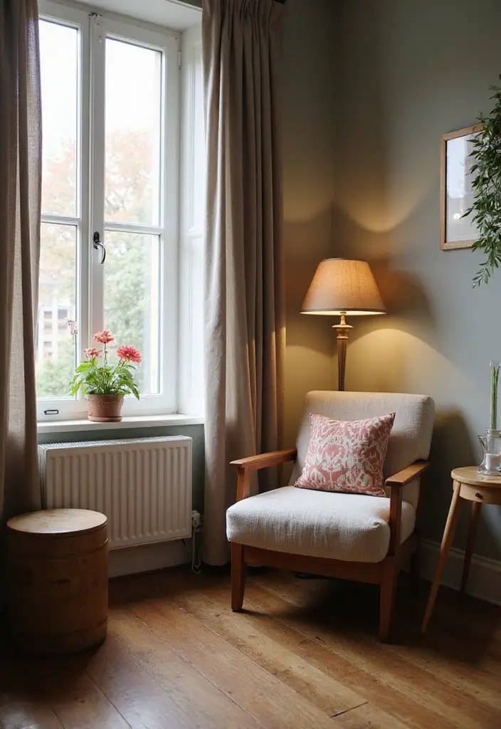 30 Living Room Decor Apartment Ideas for Small Spaces - 26. Cozy Reading Nook