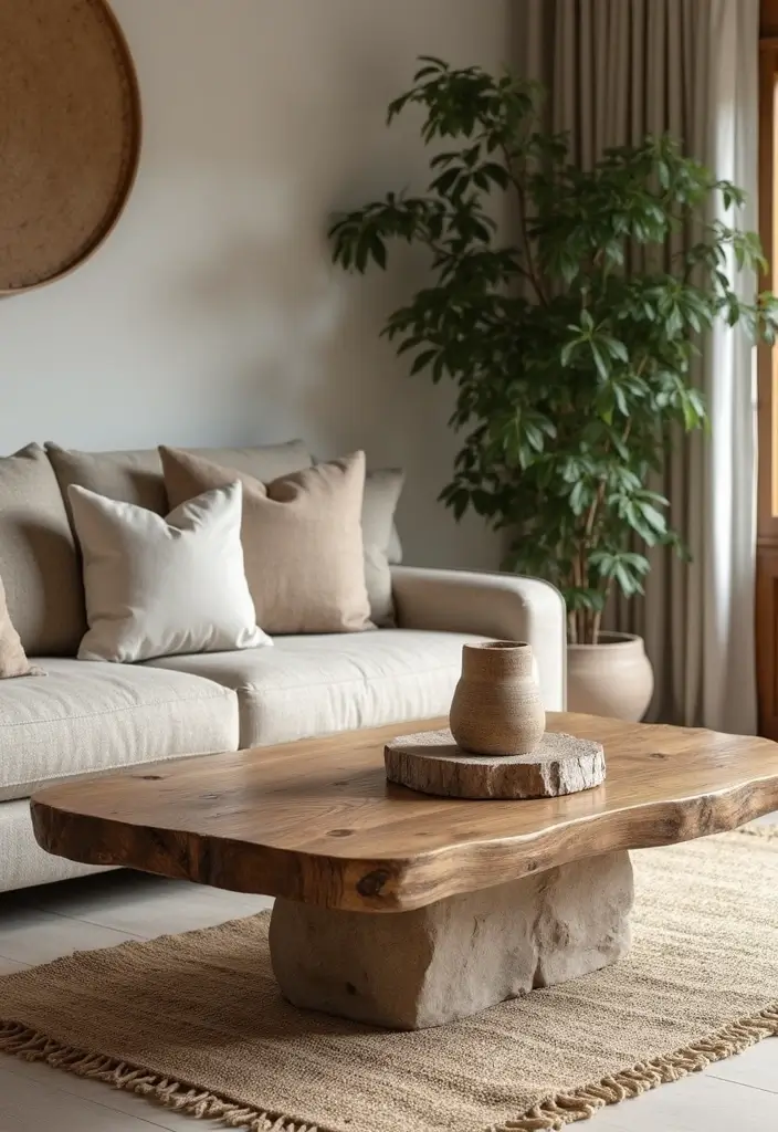 30 Living Room Decor Cozy Ideas for Warm and Inviting Spaces - 1. Embrace Natural Materials