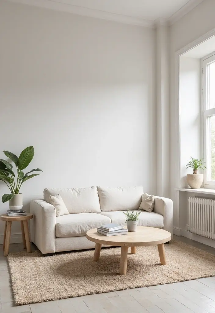 30 Living Room Decor Cozy Ideas for Warm and Inviting Spaces - 10. Opt for Minimalist Decor