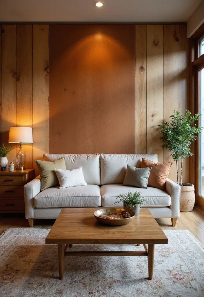 30 Living Room Decor Cozy Ideas for Warm and Inviting Spaces - 12. Consider Accent Walls