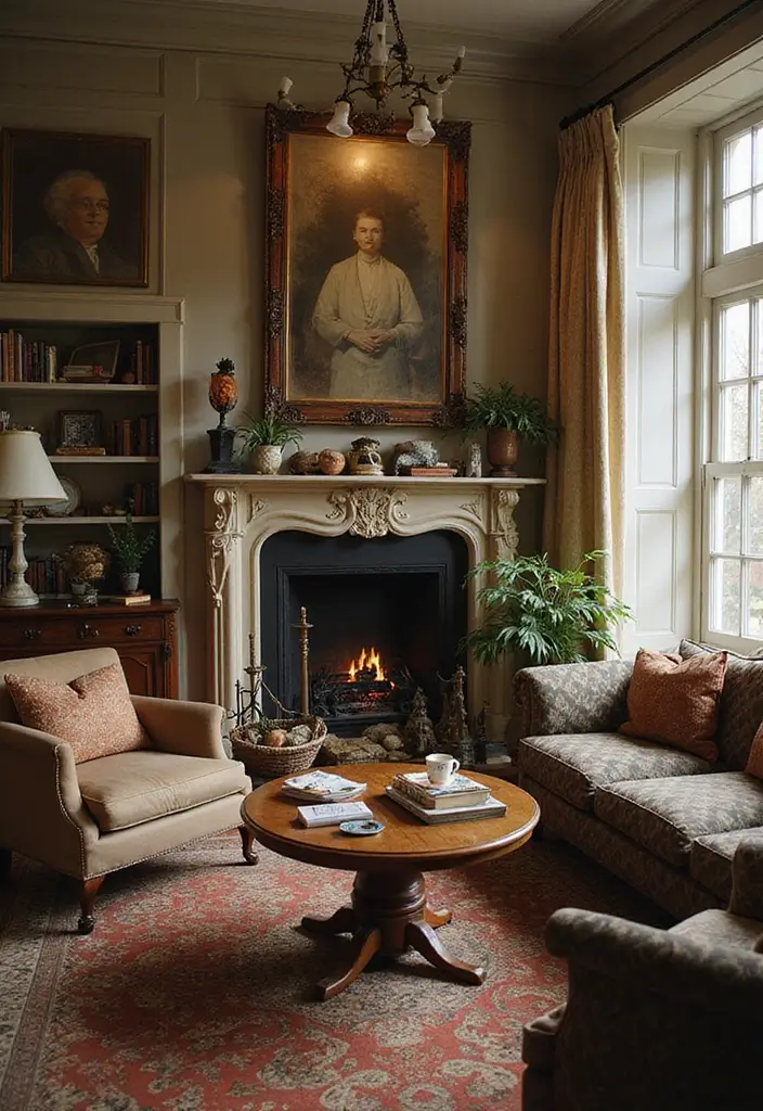 30 Living Room Decor Cozy Ideas for Warm and Inviting Spaces - 30. Personalize with Family Heirlooms