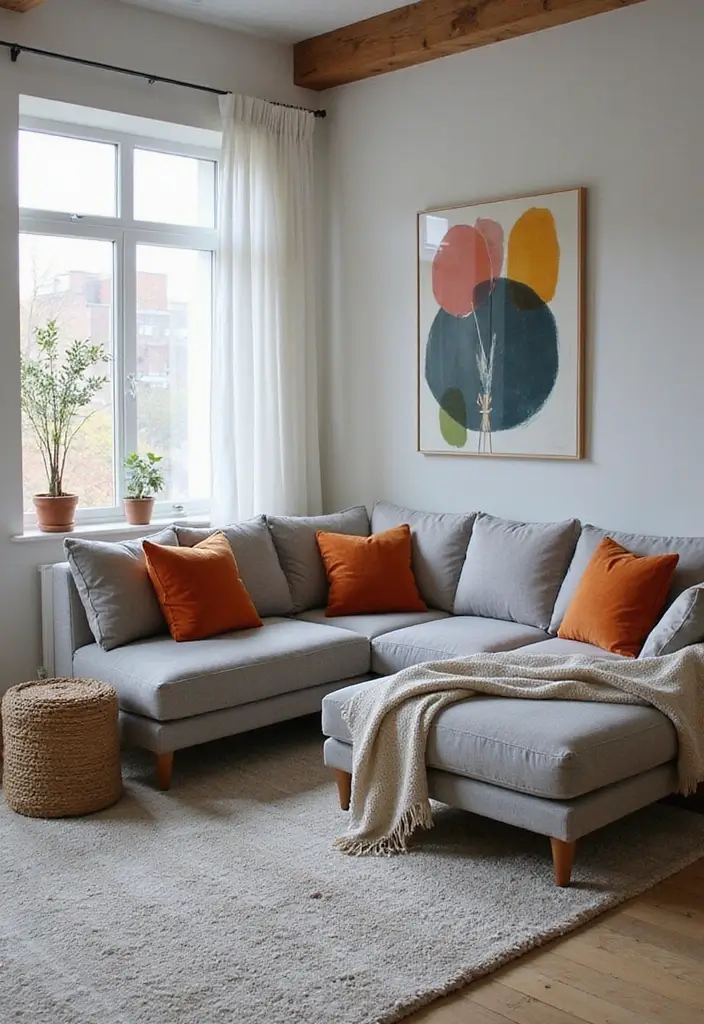 30 Living Room Decor Gray Ideas for a Modern Look - 2. Gray Sectional Sofa