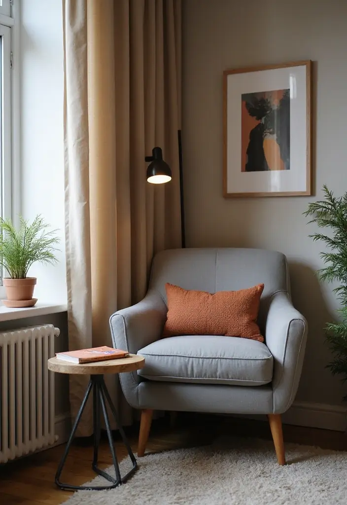 30 Living Room Decor Gray Ideas for a Modern Look - 29. Gray Cozy Nooks