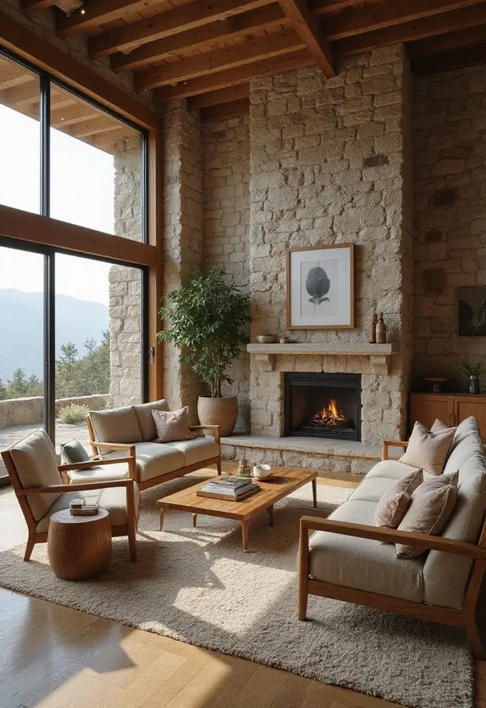 30 Living Room Decor Ideas to Inspire Your Home Design - 12. Embrace Natural Elements