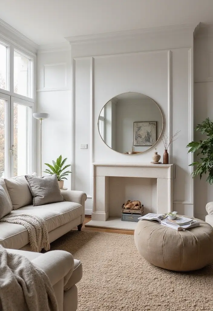 30 Living Room Decor Ideas to Inspire Your Home Design - 13. Use Mirrors for Depth