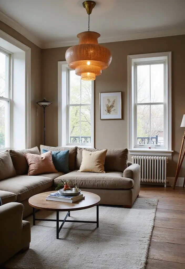 30 Living Room Decor Ideas to Inspire Your Home Design - 26. Statement Lighting Fixtures