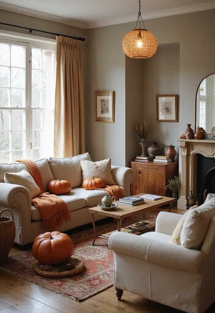 30 Living Room Decor Ideas to Inspire Your Home Design - 28. Seasonal Decor Changes