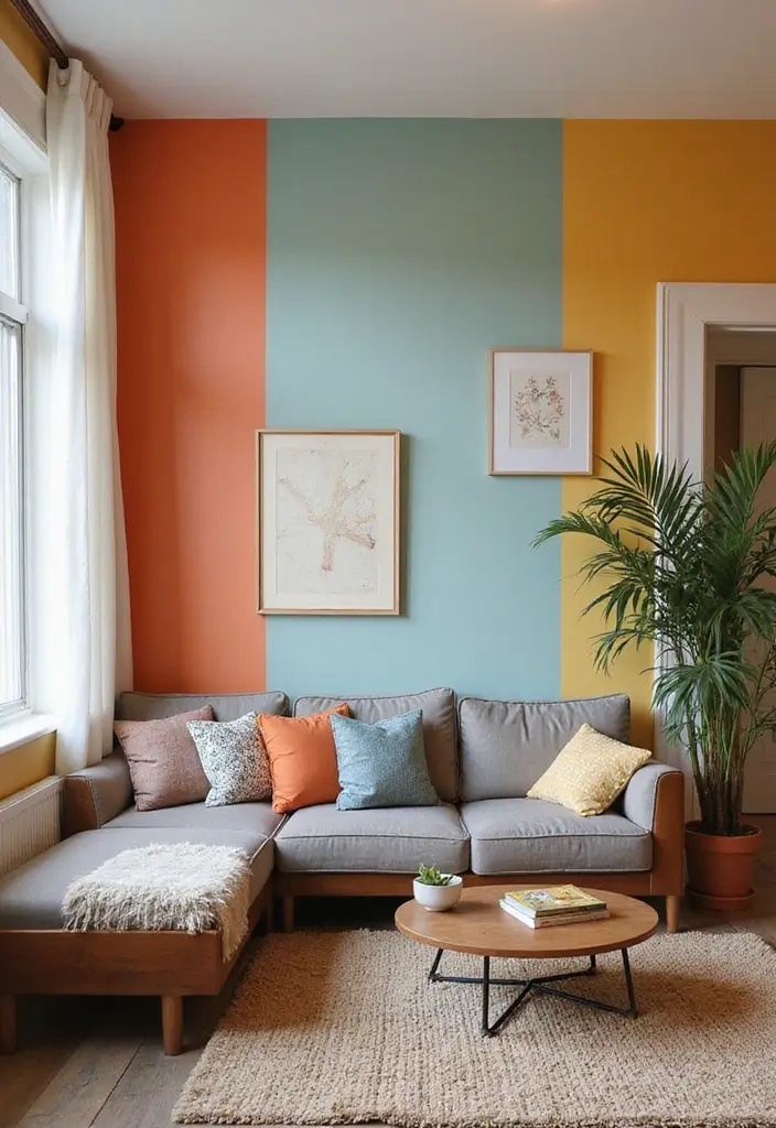 30 Living Room Decor Ideas to Inspire Your Home Design - 29. Fun Accent Walls