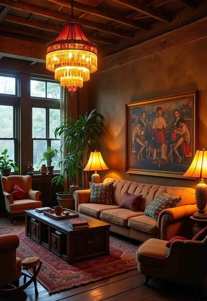 30 Living Room Decor Ideas to Inspire Your Home Design - 8. Unique Lighting Fixtures