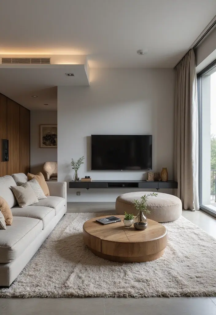 30 Living Room Decor Modern Ideas for Sleek Interiors - 21. Smart Home Integration