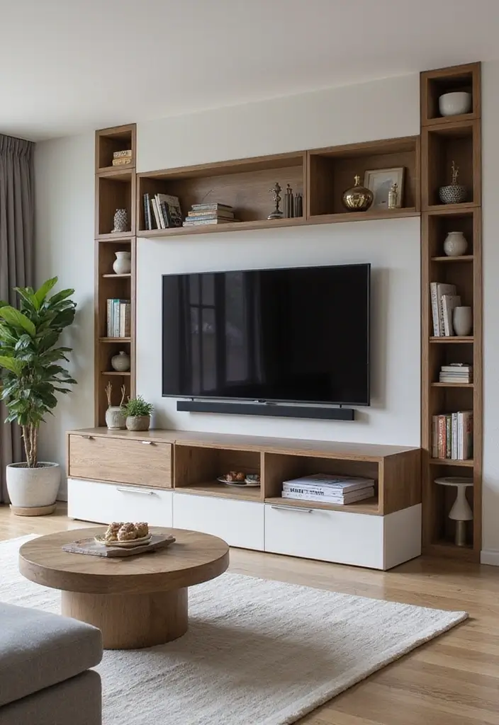 30 Living Room Decor Modern Ideas for Sleek Interiors - 27. Sleek Media Centers