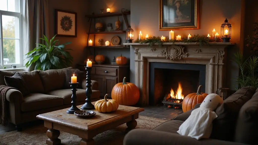 30 Living Room Halloween Decor Ideas for Seasonal Fun