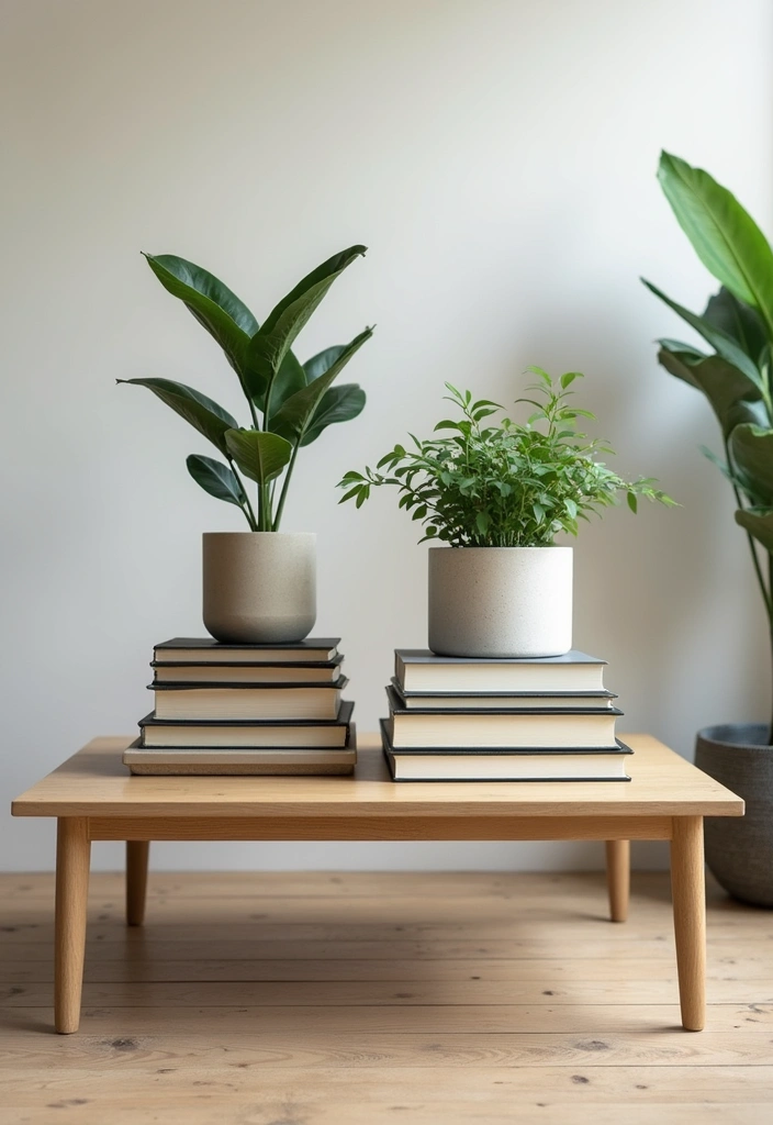 30 Living Room Table Decor Ideas for Everyday Style - 22. Play with Heights