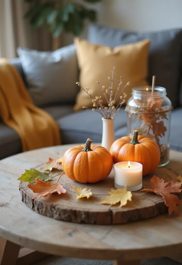30 Living Room Table Decor Ideas for Everyday Style - 5. Seasonal Decor Swaps