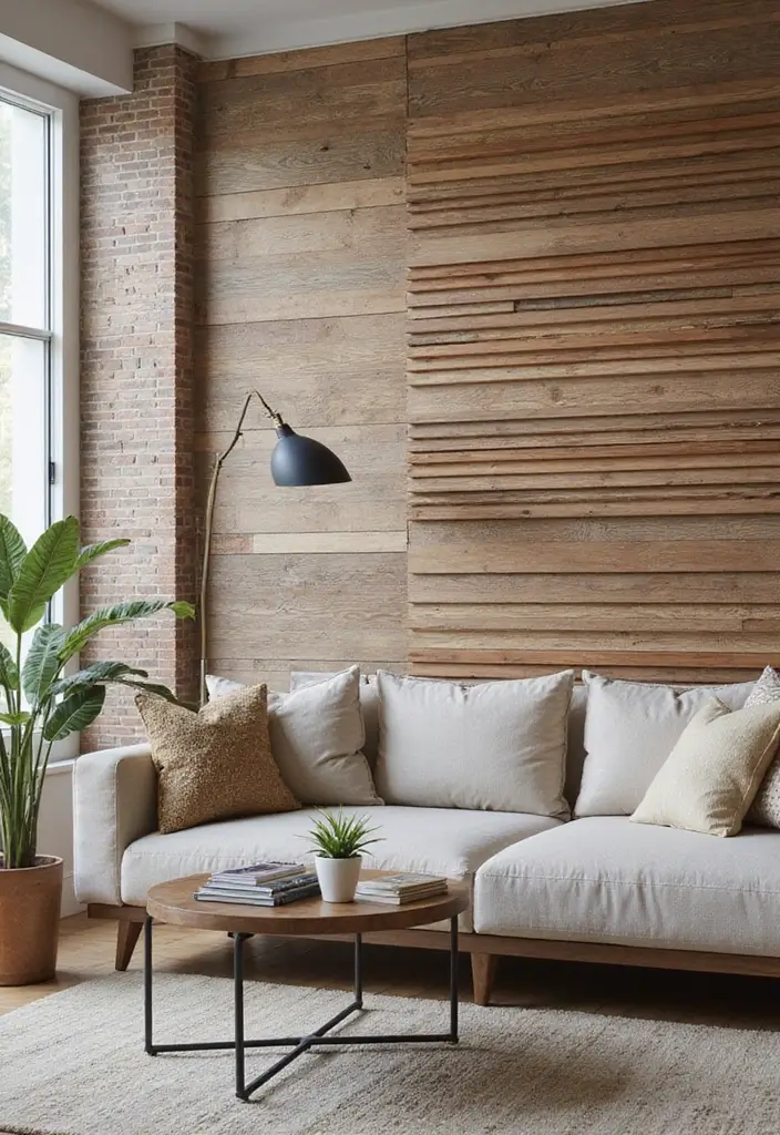 30 Living Room Wall Decor Ideas for Every Style - 22. Textured Wall Panels
