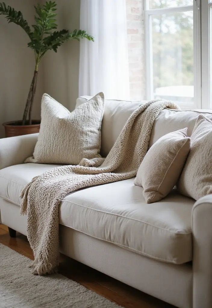 30 Mirror Wall Decor Living Room Ideas for Reflective Beauty - 21. Mirrored Throws